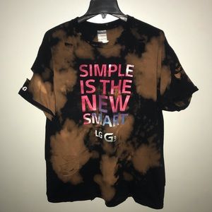 Men’s Distressed And Bleached T-Shirt